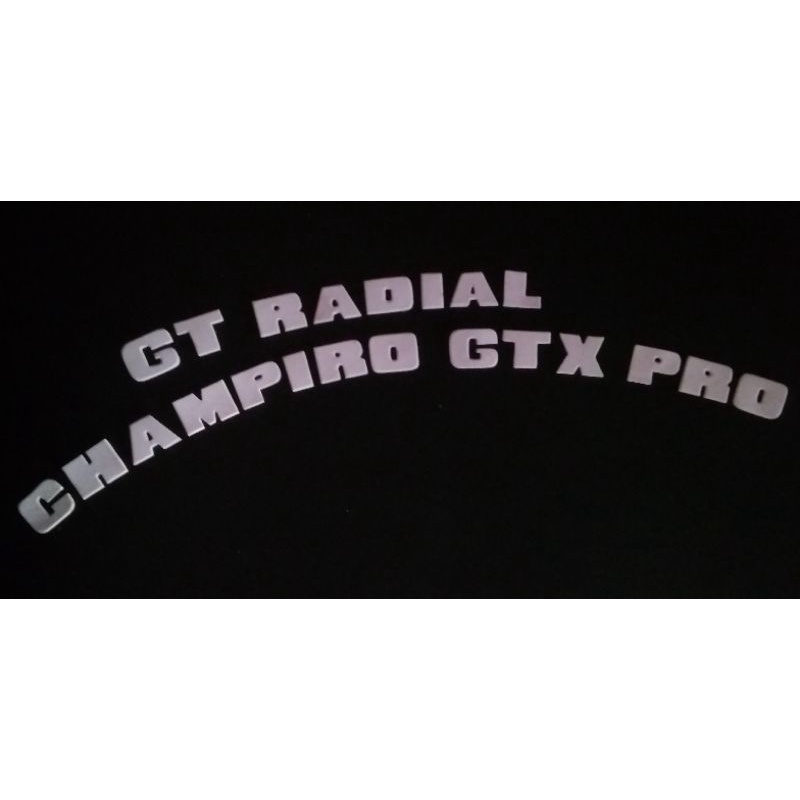 Tulisan ban / Stiker Ban GT RADIAL CHAMPIRO GTX PRO