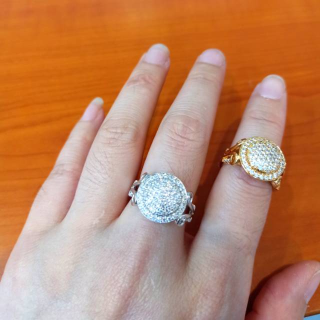 Cincin zircon replika berlian 003294