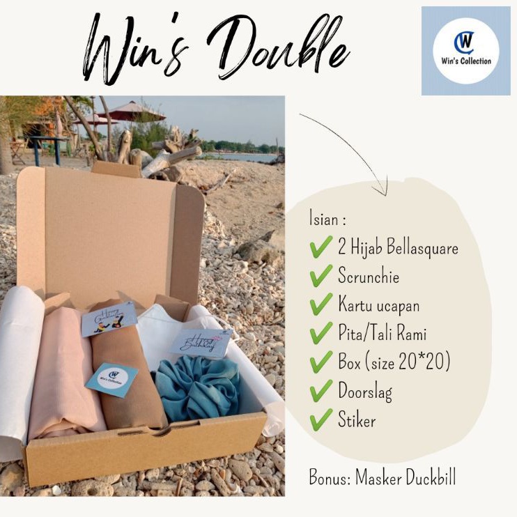 

Hampers/Kado/Gift box Paket Win's Double