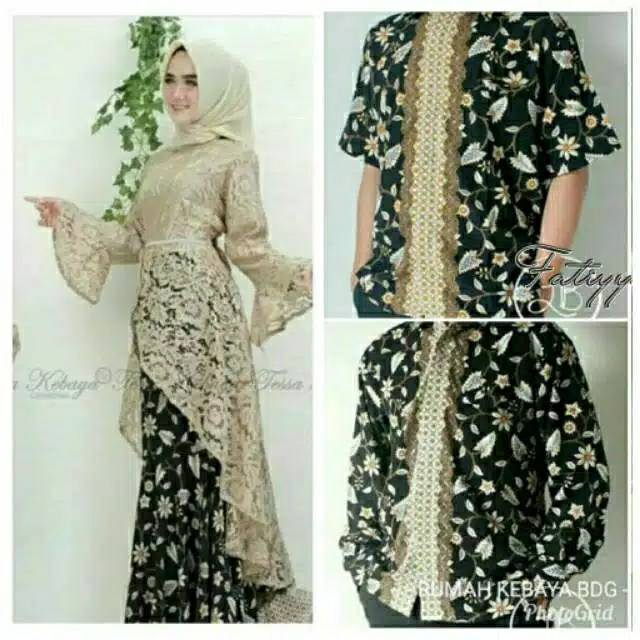 STELAN KEBAYA COUPLE SYAHRINI - KEBAYA COUPLE - KEBAYA COUPLE  BATIK PRIA - KEBAYA PESTA