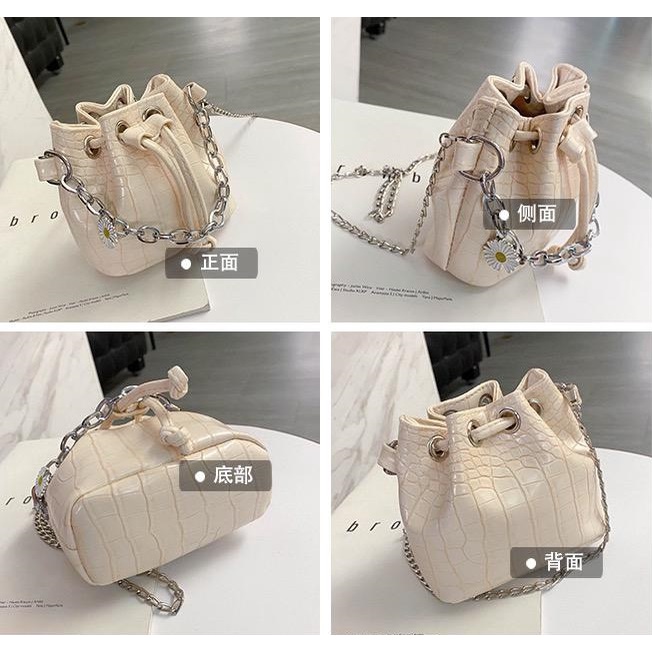 TASHAPPY EL 5501 tas SELEMPANG Mini Serut Croco wanita import model korea supplier tas import