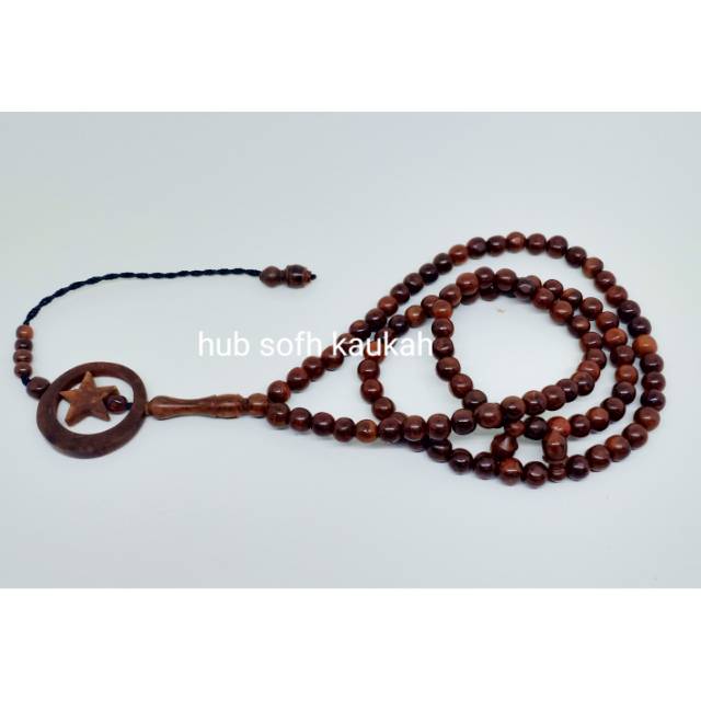 Tasbih 99 kaukah kokka koka size 7 mm kecil bulan bintang