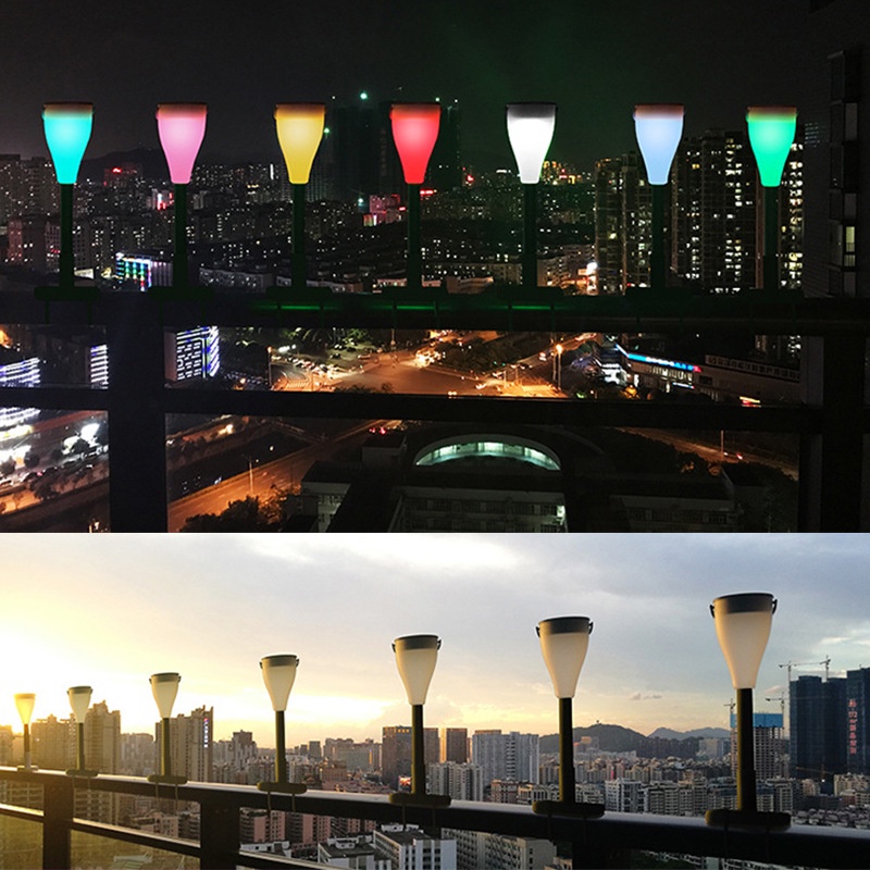 Lampu Taman Solar Panel Garden Decoration Tahan Cuaca 7 Color 1 PCS Pookin - 7RLLCEBK