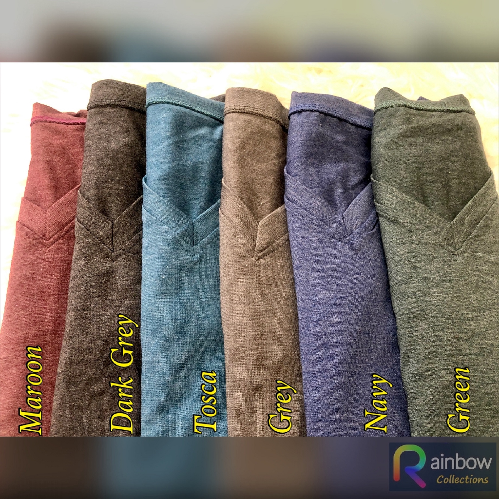 V-NECK Cewek TWOTONE Pendek L dan XXL / Kaos TUTON Basic Wanita Jumbo