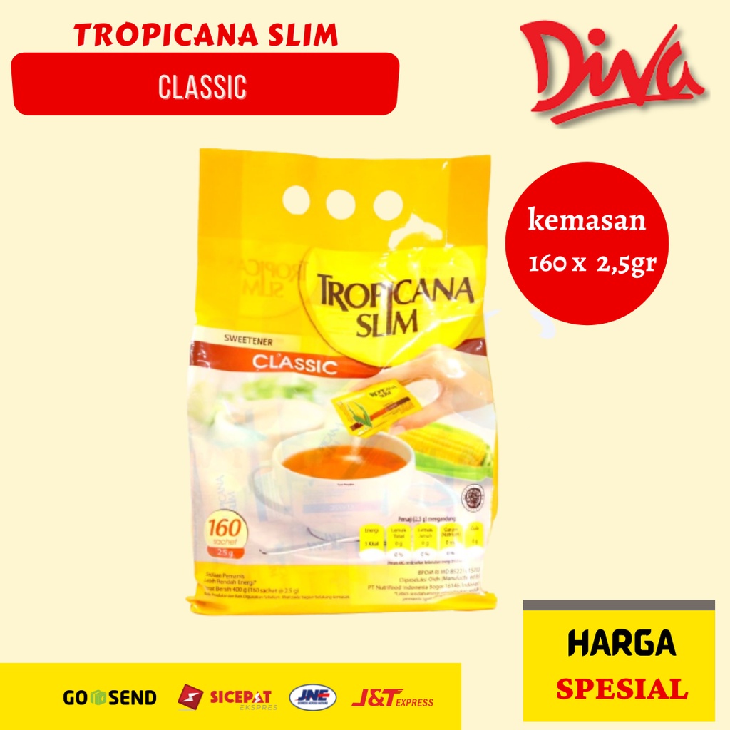 

Tropicana Slim Classic 160 x 2,5gr / Sweetener