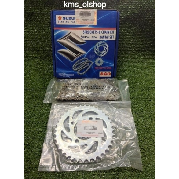 Gearset Girset Paket Gear Gir Rantai Set Suzuki Smash New Original 27000-28F60-KIT