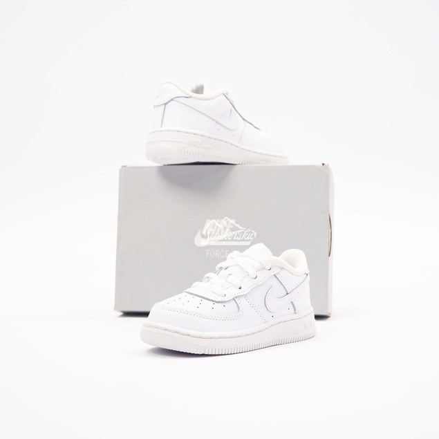 &quot; Baby &amp; Kids &quot; Air Force 1 Low Triple White TD / PS