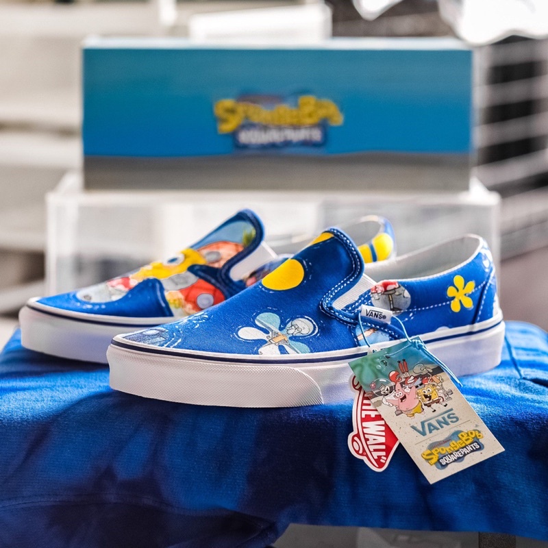 VANS SLIP-ON CLASSIC X SPONGEBOB “ALOHABOB” ORIGINAL 100%