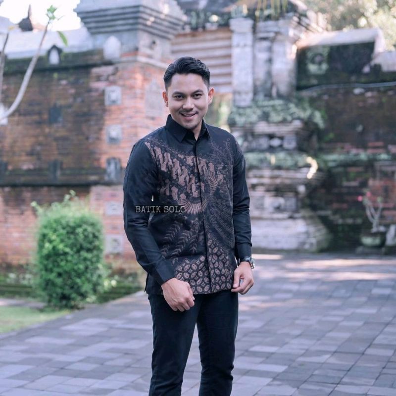 Kemeja Batik PREMIUM TERBARU Pria Lengan Panjang Bahan Katun Full Furing Reguler Fit Prabu E311