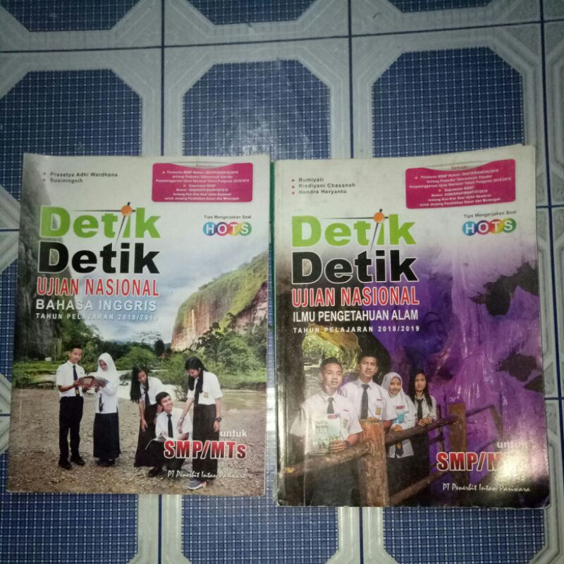 

DETIK DETIK UJIAN NASIONAL SMP/MTS HOTS BAHASA INGGRIS, IPA, B.Indo & MATEMATIKA (TANPA KUNCI JAWABAN)