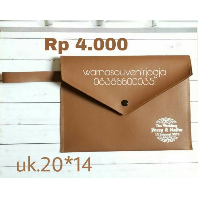 Souvenir pernikahan dompet kulit pouch kulit murah