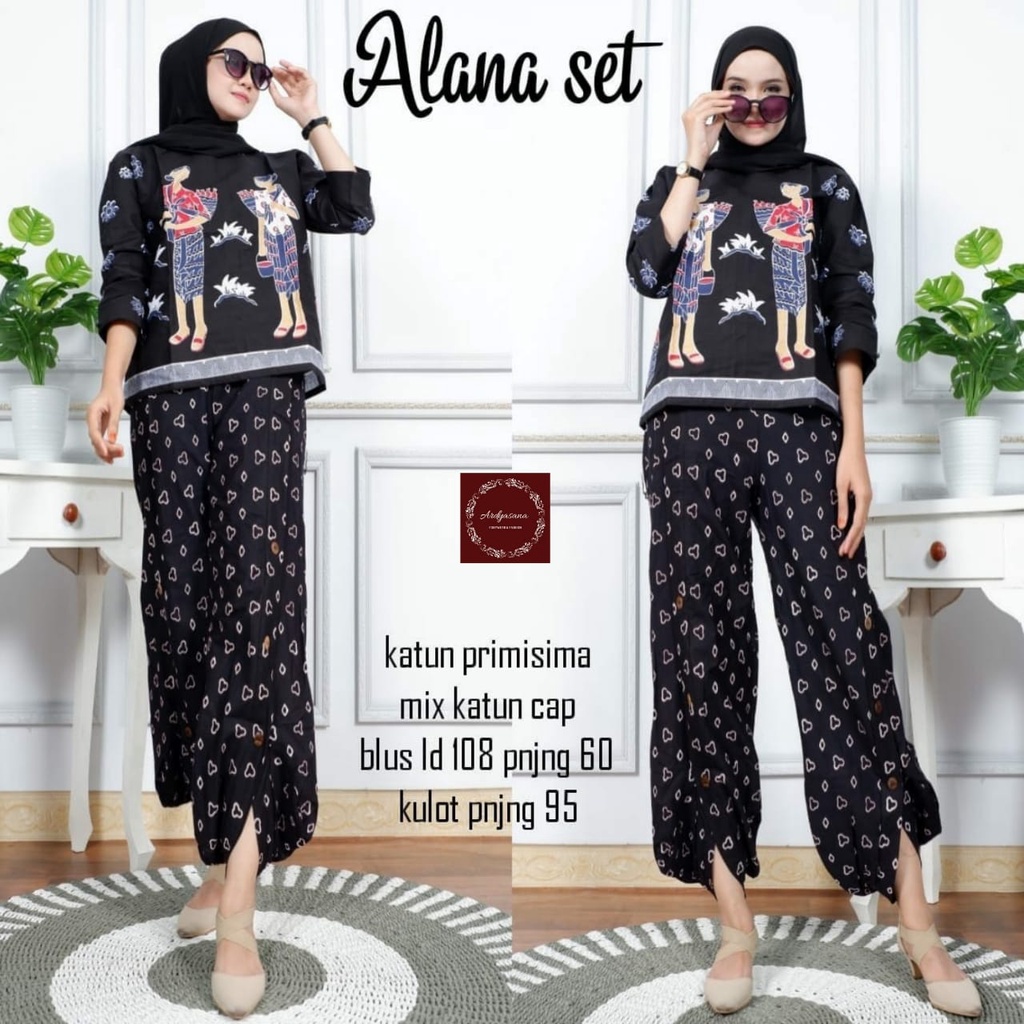 Alana set ori batik solo