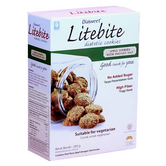 

Diasweet litebite cookies apel