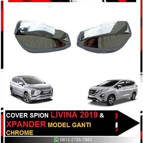 COVER SPION LIVINA 2019 DAN XPANDER CHROME MODEL GANTI