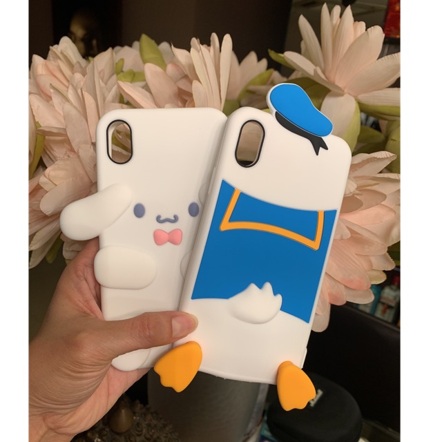 Casing Soft Case Lucu Donal Bebek Dan Cinamorol khusus iPhone XS/X XR 11Pro
