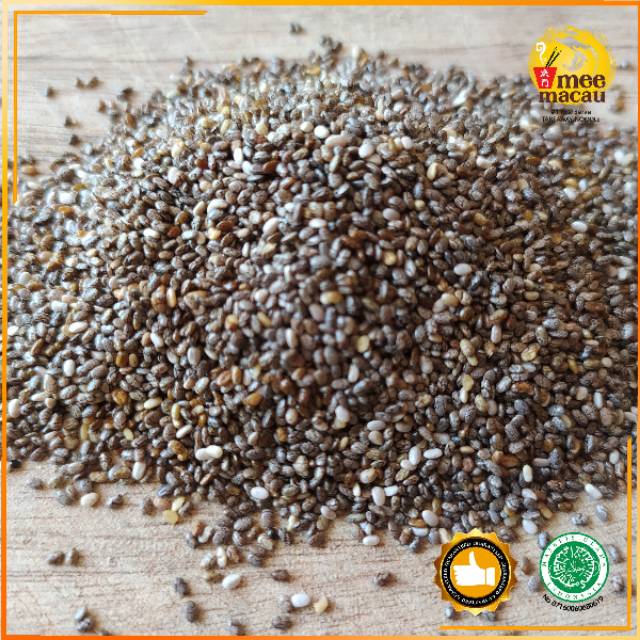 Black Chia Seed Import Meksiko Sachet | Herbal Organik Sehat Mom Baby | 25 Gram