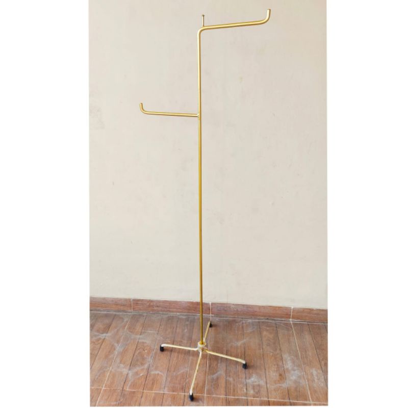 Gawang Baju Gold / Gawang Gold / Rak Gantungan Baju Gold 2 Arah / gawang 2 arah gold / gawang mewah 