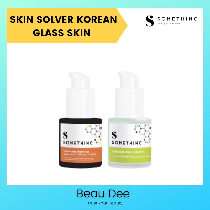 BUNDLING SOMETHINC SKIN SOLVER Korean Glass Skin Kit | Lemonade +Hylapore