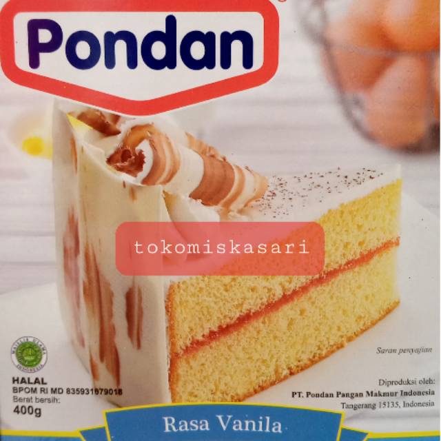 

Sponge cake . Pondan sponge cake . Instant