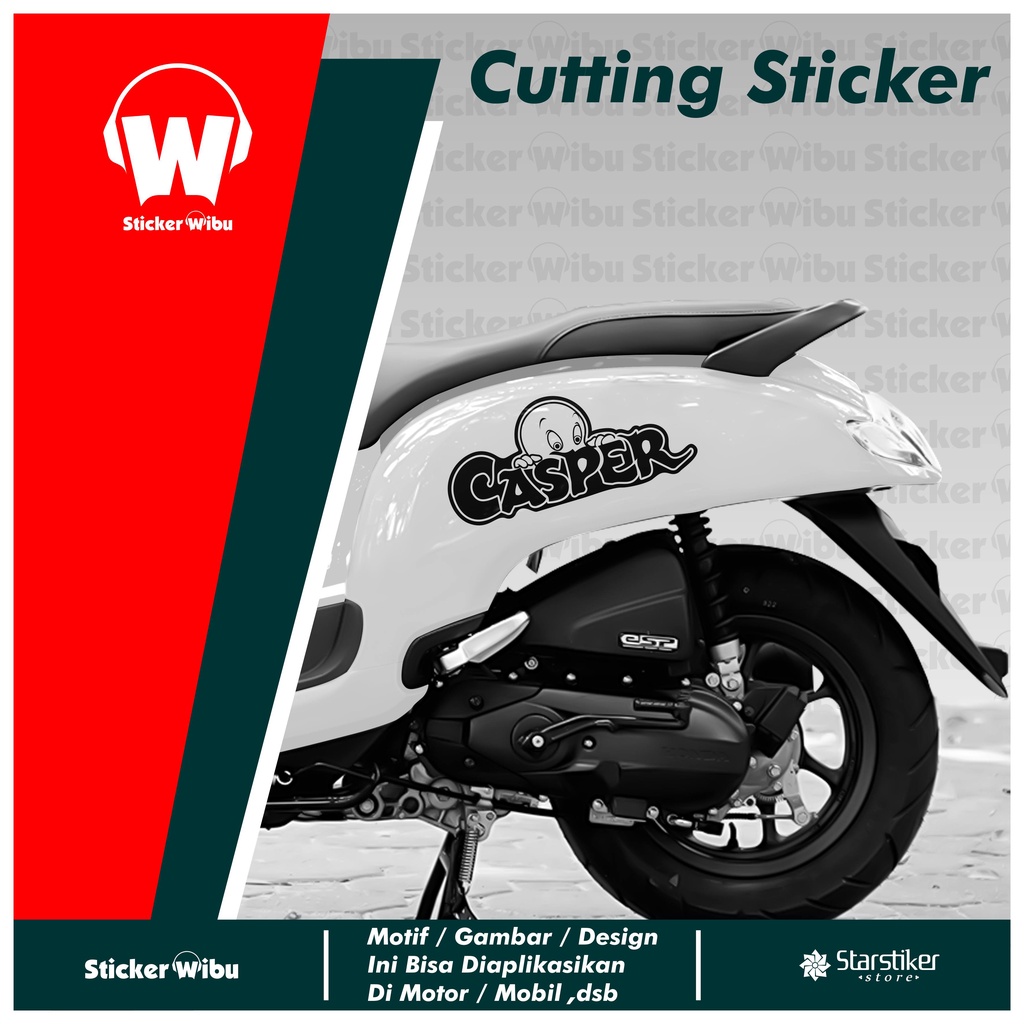 STRIPING SCOOPY / STICKER / STIKER CUTTING / ALL SCOOPY / CASPER / KARTUN / ANIMASI / KARAKTER / SIM