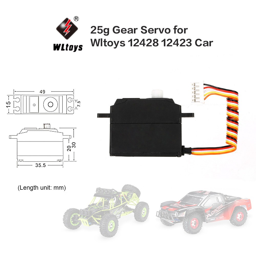 wltoys 12428 servo size