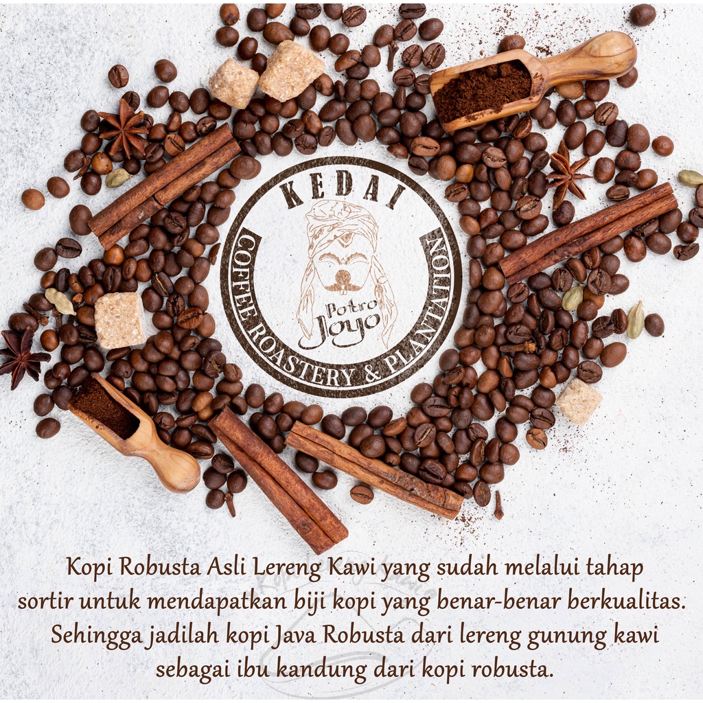 

POTROJOYO Coffee Kopi Jawa Robusta Specialty 200 gram Natural