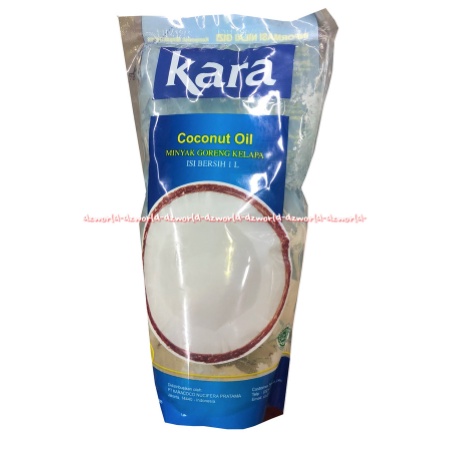 Kara Coconut Oil 1L Minyak Goreng Kelapa Bebas Kolestrol 1 Liter Karra Kokonut Oils Minyak Goreng Non Colesterol Karraoil 1000ml Kemasan Pouch Plastik refill Isi Ulang Karra