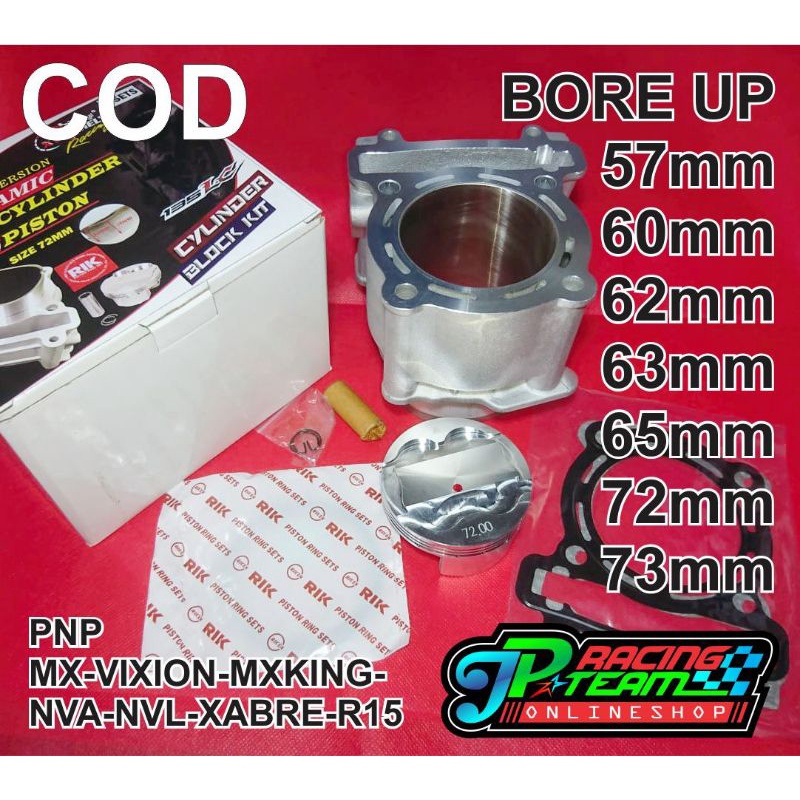 BLOK BOREUP XTR 57 60 62 63 65 72 73 MX VIXION NVL NVA  MXKING R15OLD  ORIGINAL XTR