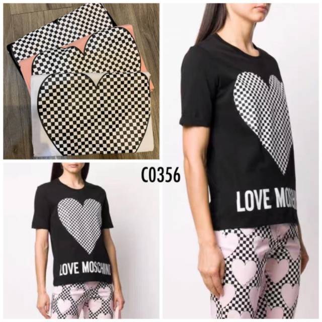 Kaos wanita import Moschino C0356
Lengan pendek  / Tshirt import wanita / Tumblr tee wanitai