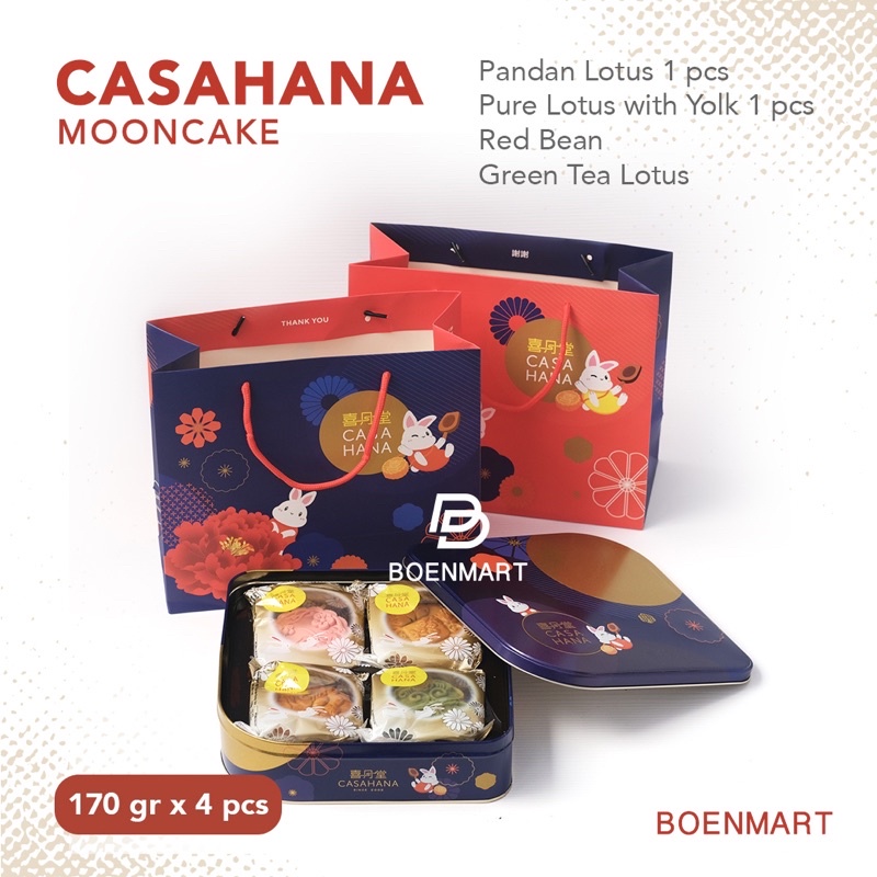 Casahana Mooncake Malaysia isi 4 (Ungu)