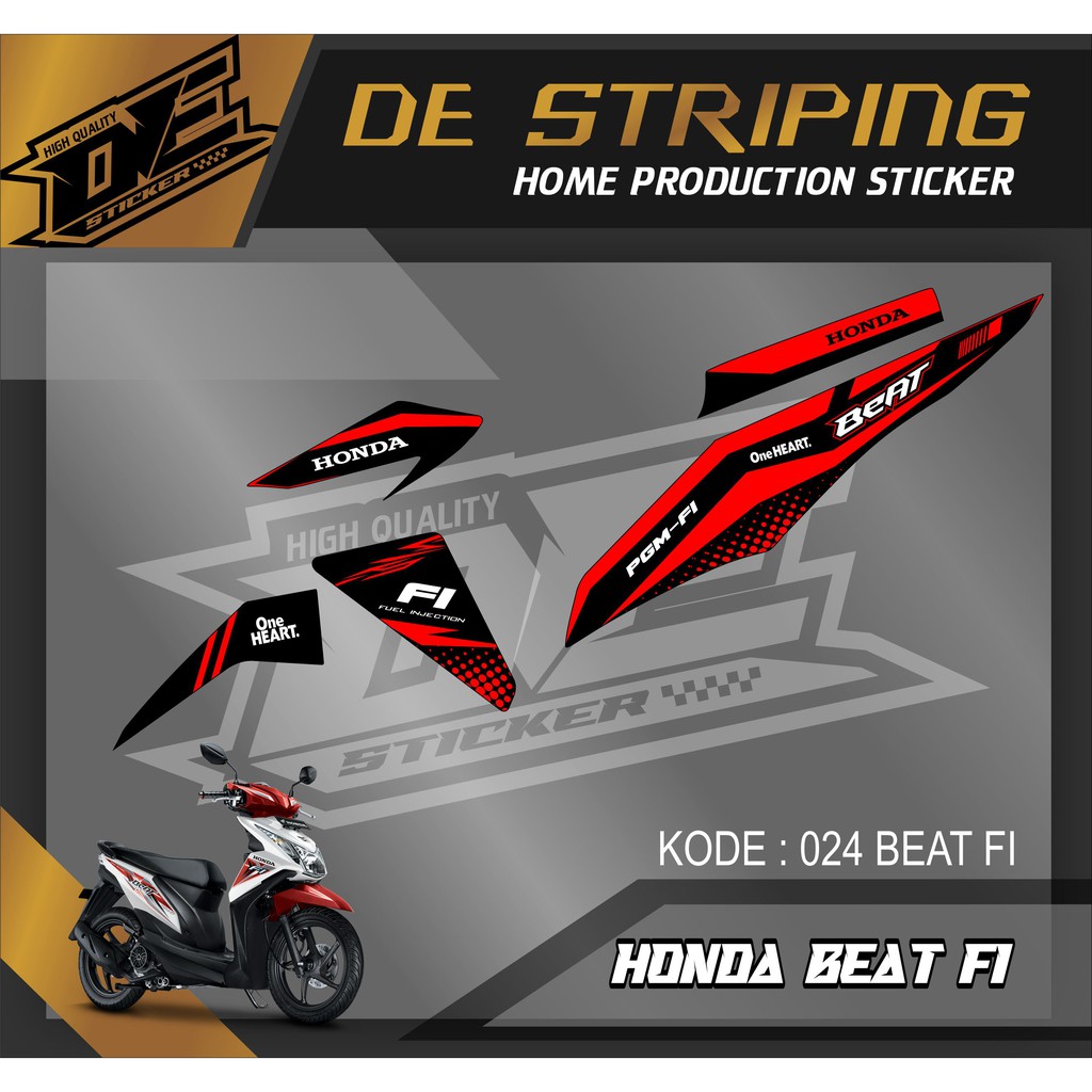 024 BEAT Striping Beat Fi - Striping Honda Beat Fi  Sticker Motor - Aksesoris Motor - For Honda Beat