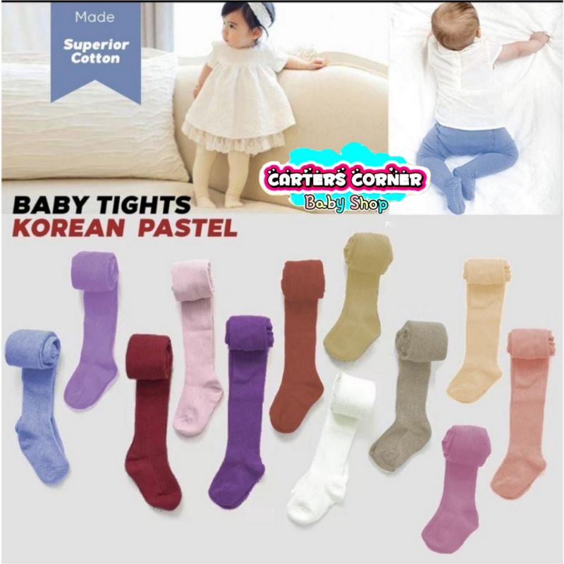 HARGA GILA.....LEGGING BAYI TUTUP KAKI BUKA KAKI WARNA POLOS / COTTON RICH TIGHTS / LEGGING TUTUP KAKI MOTIF