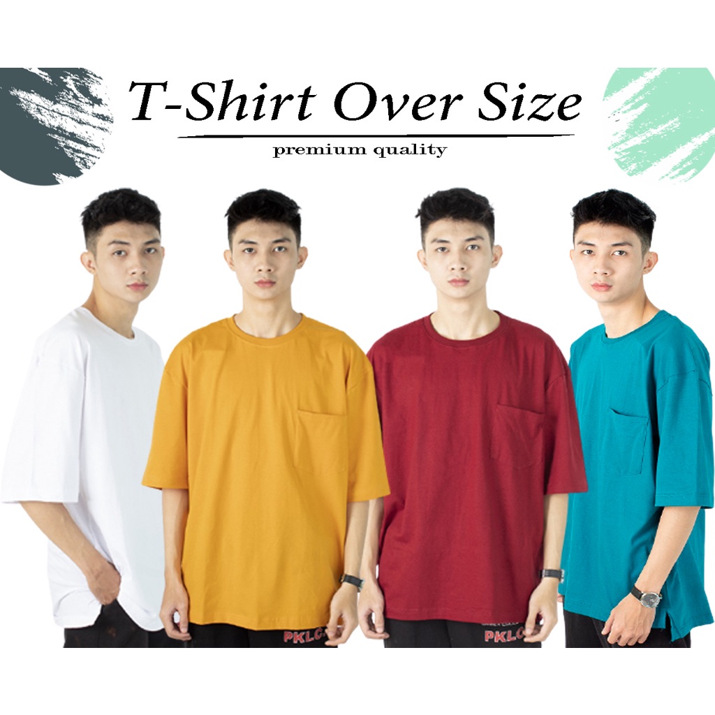 Hipnop KANRUS KAOS POLOS OVERSIZE UNISEX COTTON COMBED PREMIUM T-SHIRT OVERSIZED