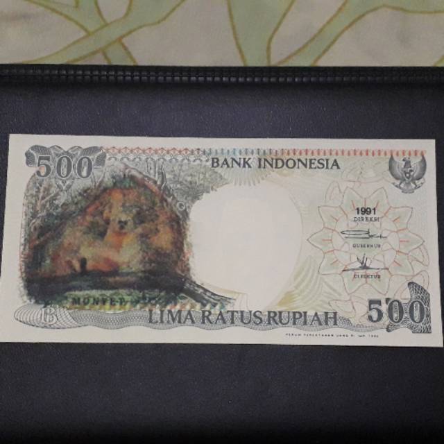 uang kuno 500 monyet gantung 1991