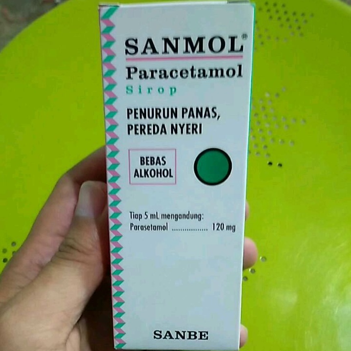 SANMOL SIROP 60 ml (Obat Penurun Panas &amp; Pereda Nyeri/Sakit)