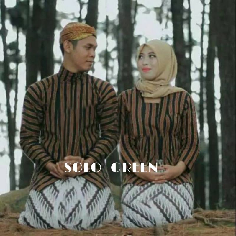 kebaya wanita Baju couple lurik | couple batik | prewedding | khas solo | khas jawa | khas jogja