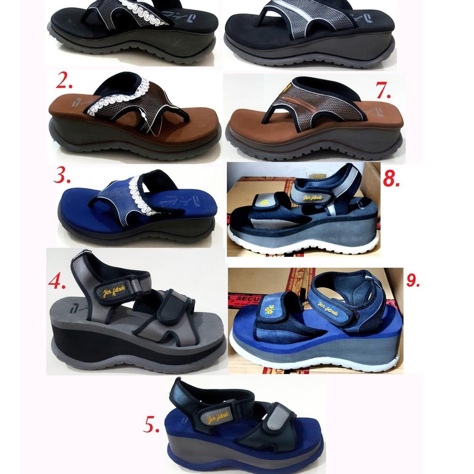 (lrya -422) SENDAL WEDGES WANITA 6cm SANDAL WEDGES WANITA spons ARDILES SANDAL SLop Wedges Spon SEND