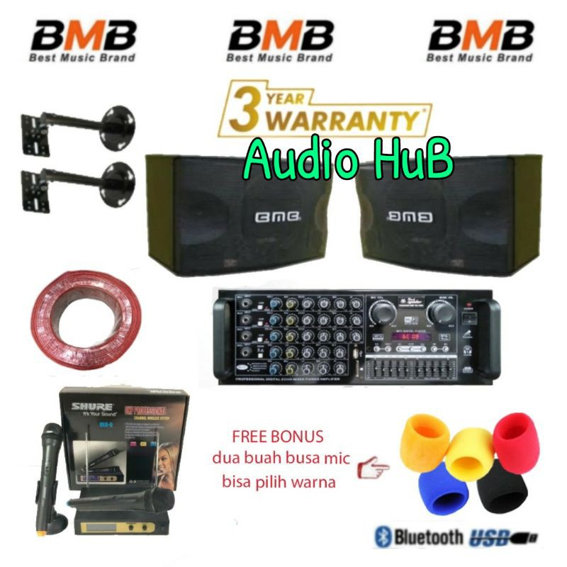 PAKET KARAOKE BMB 10 INCH SOUND SYSTEM BMB 10INCH ORIGINAL ( BEST 3 )