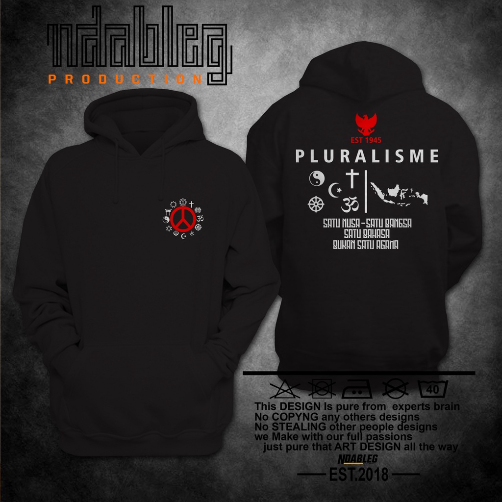 HOODIE PLURALISME SATU NUSA SATU BANGSA SWEATER PLURALISME