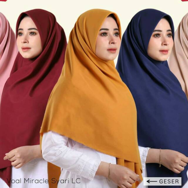Voal Miracle Syari Jumbo Lasercut Jilbab Segiempat Jumbo Umama