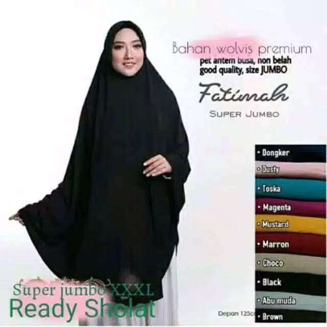 KHIMAR PET JUMBO XXL HIJAB INSTAN KERUDUNG PET ANTEM