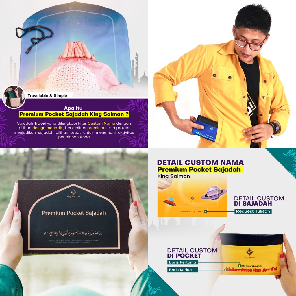 Sajadah Traveler - sajadah Nature edition  - Sajadah King Salman