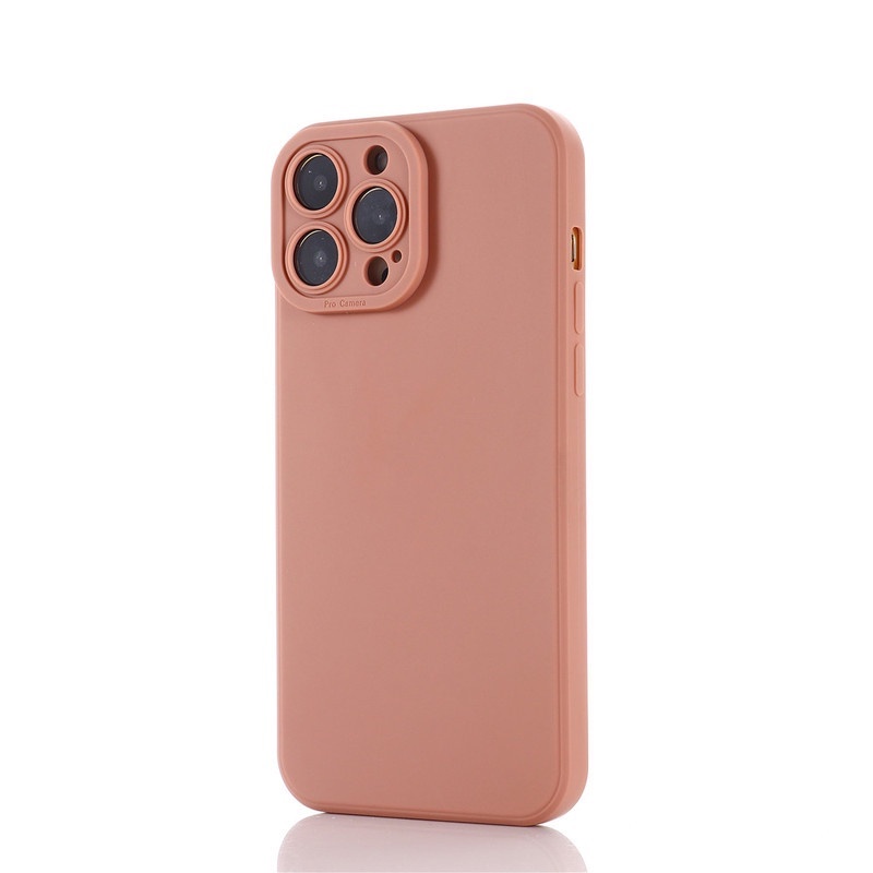 Casing Soft Case Silikon Warna Polos Untuk IPhone 11 12 13 Pro X Xr Xs Max