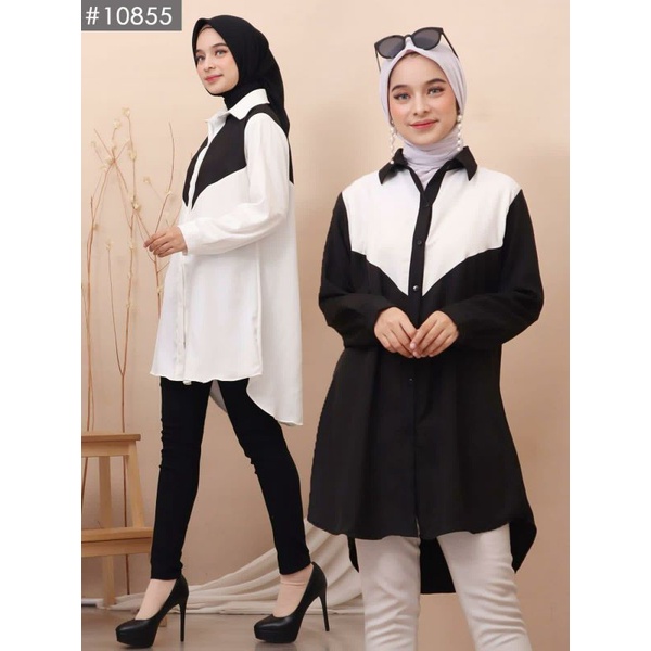 Savia Tunik, TUNIK WANITA MUSLIM CANTIK FIT XXL LD 110 BAHAN SHAKILA IMPORT TERMURAH KEKINIAN OOTD