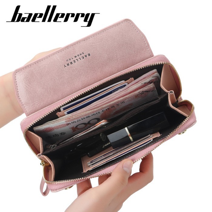 Tas Selempang Kulit Wanita Dompet Cewek Multifungsi Baellerry N0108