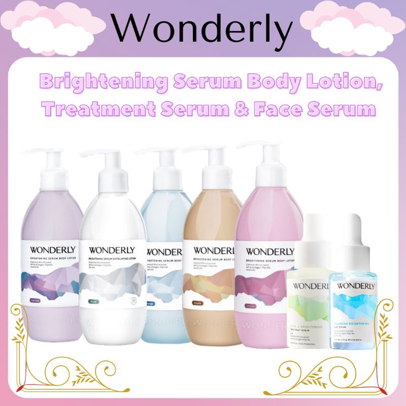 Wonderly Brightening Serum Body Lotion 300ml | Treatment Serum 15ml | Face Serum 15ml