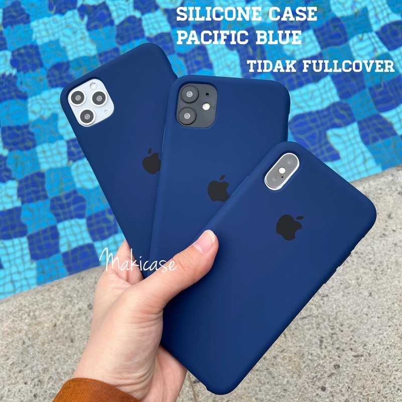 Silicone Case Pacific Blue TIDAK FULLCOVER