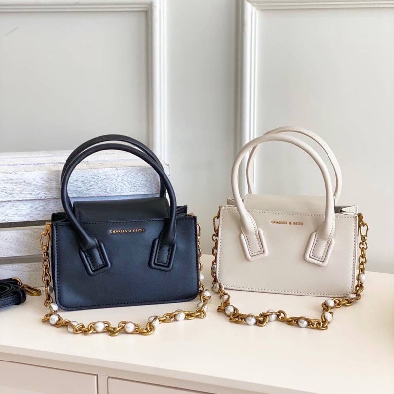 CK mini topp handle bag with chain
