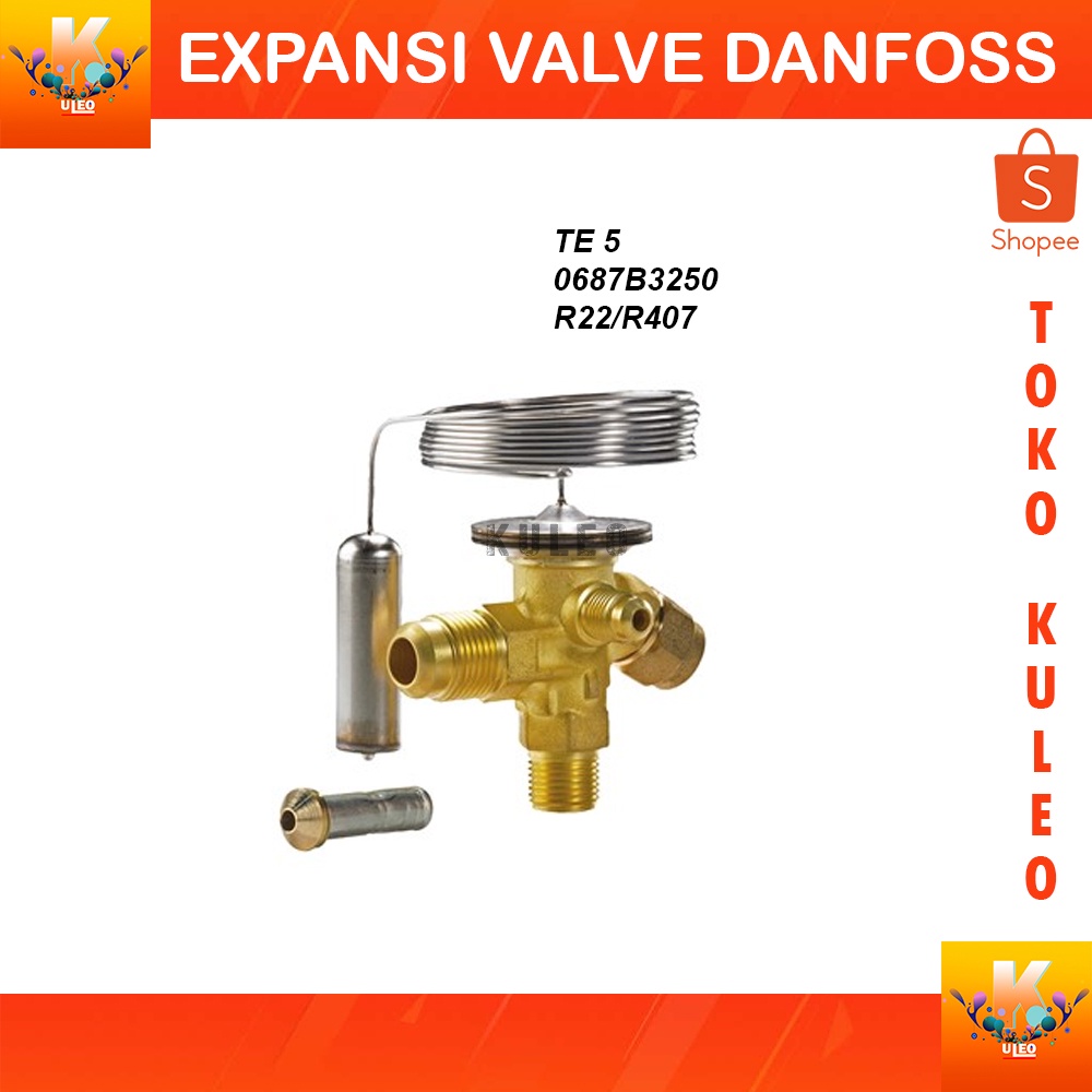 Jual Expansi Danfoss / expansion valve DANFOSS TE 5 R22/R407 Expansi