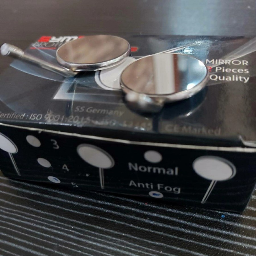 Dental Kaca Mulut no 5 Front Surface anti embun isi 12 pieces